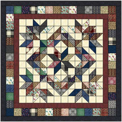 Quilt Kit Jourmey through the Country Beautiful Fabrics by Benartex/Pre Cut & Ready to Sew!!