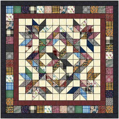 Quilt Kit Jourmey through the Country Beautiful Fabrics by Benartex/Pre Cut & Ready to Sew!!