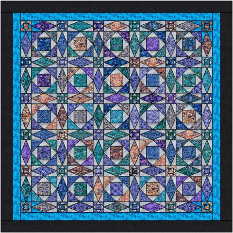 Quilt Kit/Life in the Aquatic King/Pre-cut Fabrics Ready to Sew