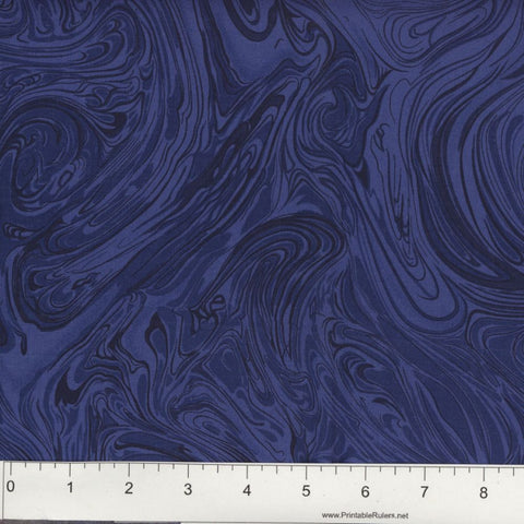 108 Inch Navy Marblecious Tonal Quilt Backing 3 Yard Piece Seamless/ with (4) 2 1/2" Binding Strips