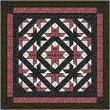 Easy Quilt Kit Path to the Stars Red/Black/White /Queen/Precut/Ready to Sew