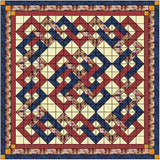 Quilt Kit Patriotic Paper Chain 69" X 69"/Pre-cut Fabrics Ready To Sew
