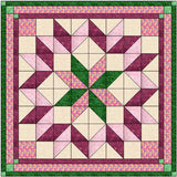 Quilt Kit Rose Garden Carpenter Star Queen /Pre Cut & Ready to Sew!!
