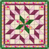 Quilt Kit Rose Garden Carpenter Star Queen /Pre Cut & Ready to Sew!!