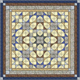 Easy Quilt Kit Shadow Illusion Queen size Blue and Brown /Precut/Ready to Sew!!