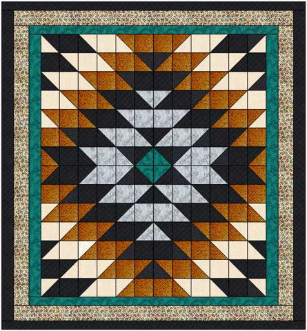 Quilt Kit South by Southwest Queen Precut Benartex Fabric and Tonals
