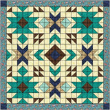 Quilt Kit/Southwestern Totem Full Size/Pre-cut Fabric Ready To Sew/Beautiful!