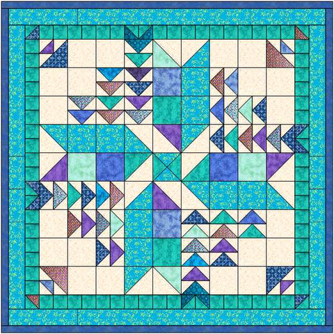 Easy Quilt Kit Summer Wind/Precut/Ready to Sew!!