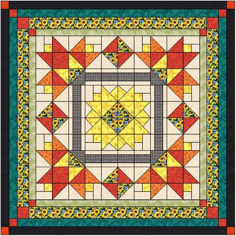 Hello Fall King Quilt Kit 100" X 100"/Pre-cut Fabric Ready To Sew