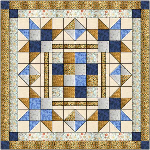 Quilt Kit Town Square Elegance Lap Quilt/Fabrics by Benartex/Pre Cut & Ready to Sew!!