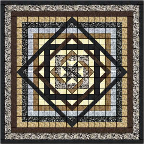 Easy Quilt KIt Tumbling Star Neutral Queen/Precut/Ready to Sew!!