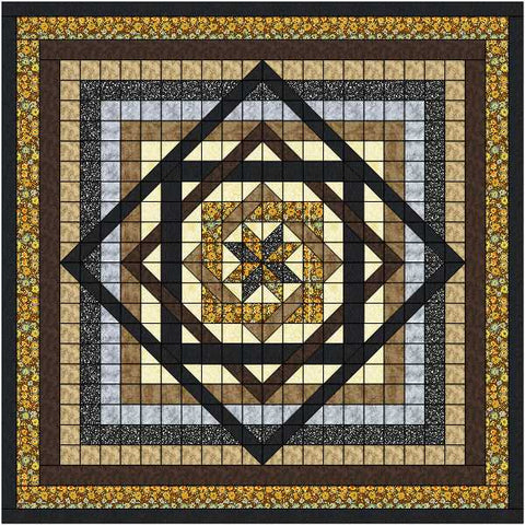 Easy Quilt KIt Tumbling Star Neutral Queen/Precut/Ready to Sew!!