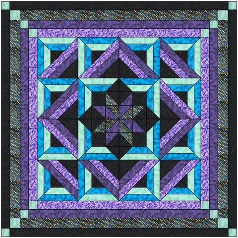 Twilight Lap Quilt 50" X 50" /Benartex/Pre Cut & Ready to Sew!!