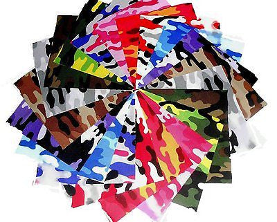 5" Quilting Fabric Sqs Kickin Camo Brights Charm Pack 40 pack !!