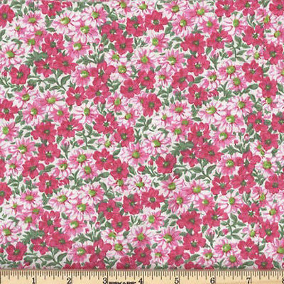 Flower Patch Florals Pinks 100% Cotton BY THE YARD!!!