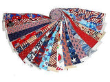 Quilt Kit Patriotic Couthouse Steps/Precut Ready to Sew/Easy Strip/Beginner