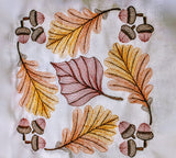 Quilt Kit/Autumn Leaves/Ready2Sew/w Finished Embroidery Blocks