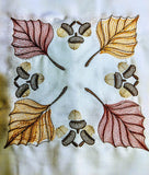 Quilt Kit/Autumn Leaves/Ready2Sew/w Finished Embroidery Blocks