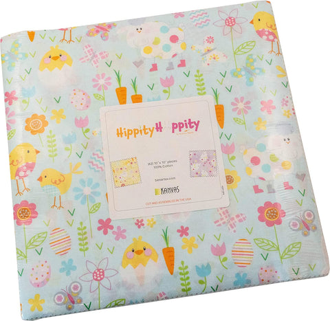 Hippity Hoppity by Kanvas Studios of Benartex 42 10 X 10 inch Squares Layer Cake