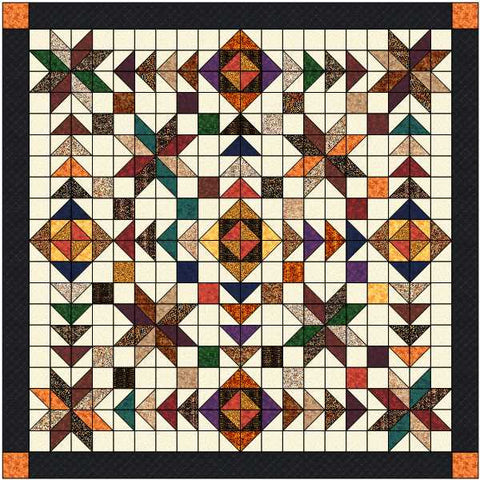 Quilt Kit Autumn Sunset/Queen Size/Pre Cut & Ready to Sew!!