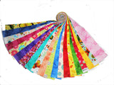 40 2.5 Inch Happy Easter Quilting Fabric Jelly Roll Strips/ 40 different prints