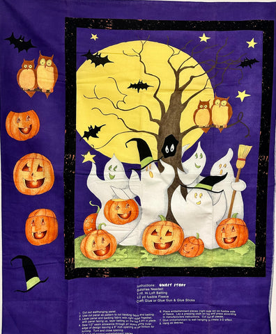 Ghost Story Quilt Panel 36" X 43" with backing