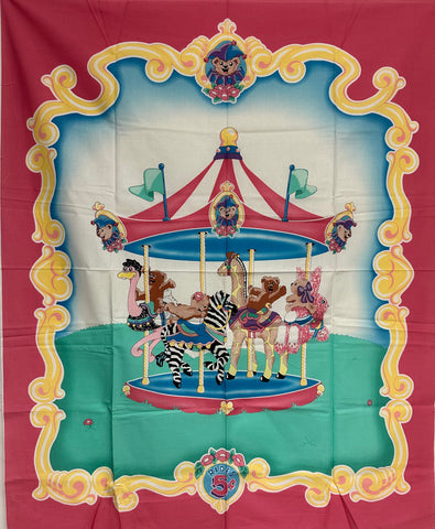 Carousel Quilt Panel 36" X 43" with backing