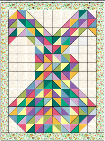 Easy Quilt Kit Patchwork Easter Bunny /Precut/Ready to Sew!!