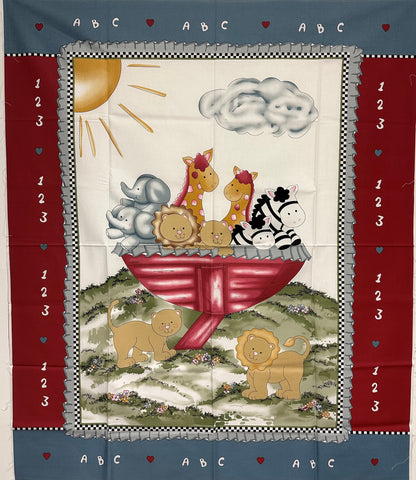 Ark Cats Quilt Panel 36" X 43"