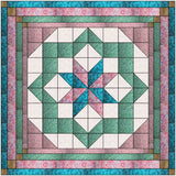 Quilt Kit Constellation Beautiful Spring Bouquet/Shades of Teals, Corals & Pinks