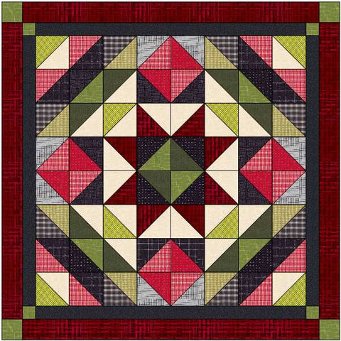 Quilt Kit Country Christmas Elegance/Precut Fabrics Ready To Sew