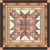 Elegant Star Neutral Quilt kit/Peach Tree/Precut Ready to Sew