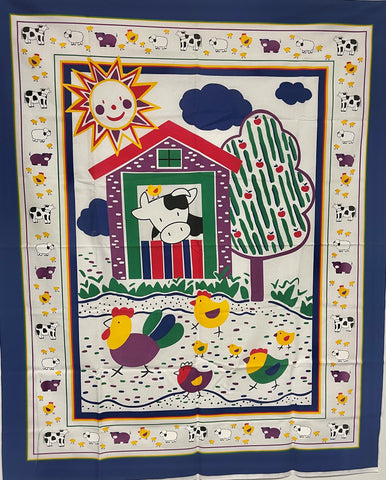 Farm Life Quilt Panel 36" X 43"