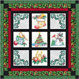 Quilt Kit Holly Jolly Christmas/Ready2Sew/w Finished Embroidery Blocks