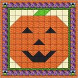 Easy Quilt Kit Halloween Jack O Lantern and Witches/Pre-cut Fabric Ready To Sew