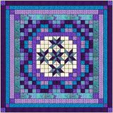 Nine Patch Starlily Purple & Aqua/Precut Fabrics Ready To Sew